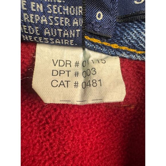 VTG - EDDIE BAUER Fleece Lined Jeans, Medium Wash, Zip Fly, Sz 35x32 - Picture 8 of 8